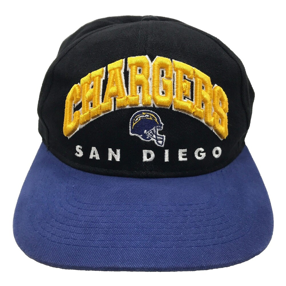 Vintage Chargers Hat Snapback Black Blue Embroidered NFL Game Day